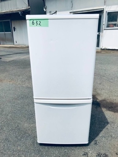 632番 Panasonic✨ノンフロン冷凍冷蔵庫✨NR-B142W-W‼️