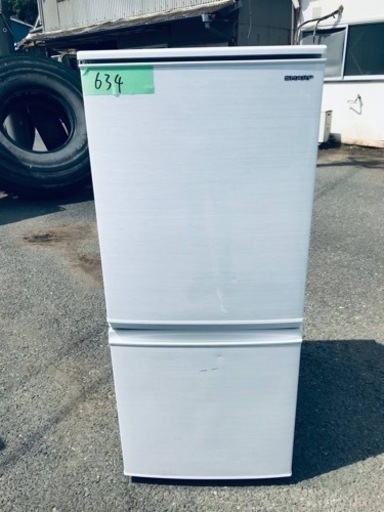 ✨2019年製✨634番 SHARP✨ノンフロン冷凍冷蔵庫✨SJ-D14E-W‼️