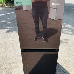 ✨2020年製✨636番 Hisense✨ノンフロン冷凍冷蔵庫✨HR-G13B-BR‼️