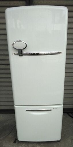 【12月スーパーSALE 15%OFF】 ナショナル 配送無料 165L 2ドア冷蔵庫NR-B171R-W 丸型レトロスタイル 冷蔵庫