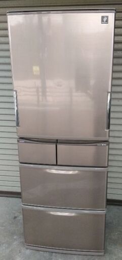 シャープ 5ドア冷凍冷蔵庫 SJ-XW44X-T 440Lブラウン 2013年製 配送無料