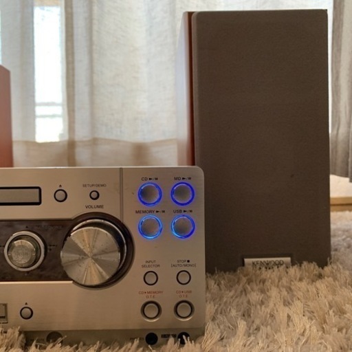 ありがとうございます終了いたします】KENWOOD コンポ CD/MDを