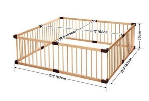 木製ベビーサークル 2セット