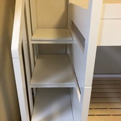 耐荷重700kg 階段付き 二段ベッド Creil Step(クレイユ ステップ)