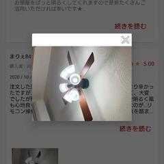 6/8🌷新品未使用🍀lowyaのシーリングファンライト