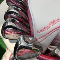 Lady File ☆レディース☆ゴルフクラブセット☆ピンク/ホワイトヘッド