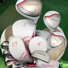 Lady File ☆レディース☆ゴルフクラブセット☆ピンク/ホワイトヘッド