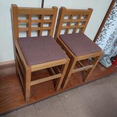 木製の椅子2個セット!800円
