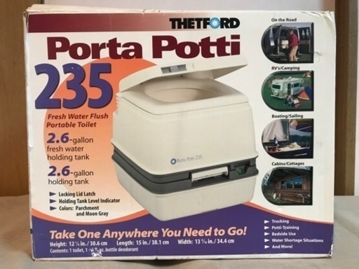porta pottiポータブルトイレ　未使用品