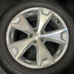 【BS BLIZZAK VRX2 225/60R17】スタッドレス【SUBARU フォレスター 純正ホイール 17インチ 7J5HPCD100+48】2017年製　(TC550)クレジットカード QRコード決済可能