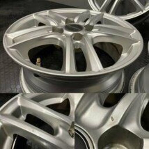 BS BALMINUM SR5 バルミナ 社外ホイール 14インチ 4本 5.5J4HPCD100+40 ヴィッツ パッソ等　(VHV298)クレジットカード QRコード決済可能