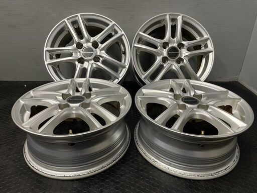 BS BALMINUM SR5 バルミナ 社外ホイール 14インチ 4本 5.5J4HPCD100+40 ヴィッツ パッソ等　(VHV298)クレジットカード QRコード決済可能