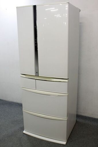 パナソニック 6ドア冷凍冷蔵庫 自動製氷 451L NR-F456T-W ハーモニーホワイト 2012年製 家電 店頭引取歓迎 R5962)