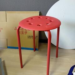 丸椅子 赤