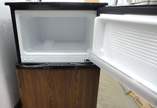 札幌白石区 2020年製 90L 小さめ 2ドア冷蔵庫 A-Stage BR-C90DW ウッド調パネル 本郷通店