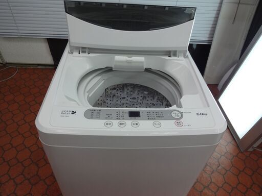 ID 016989　洗濯機　ヤマダ　6K　２０１６年製　YWM-T60A1