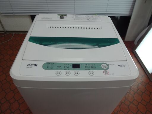 ID 003538　洗濯機　ヤマダ　4.5K　へこみ有　２０１７年製　YWM-T45A1