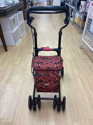 【レガストック川崎本店】シルバーカー モートプラス コンパクトタイプ　ローズ柄