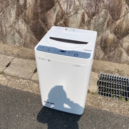 SHARP 洗濯機　ES-GE4C-T 4.5kg 2018年製