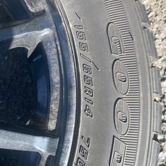 スタッドレスタイヤ　山あり4本セット　155R65R14 750