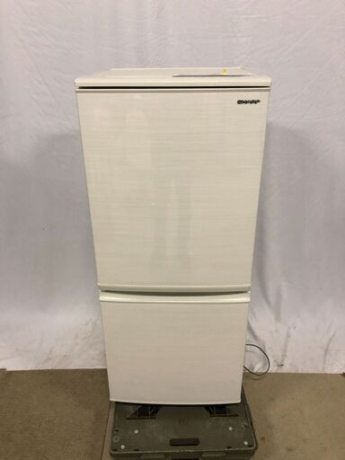 SHARP 2020年製　シャープ ノンフロン冷凍冷蔵庫 SJ-D14F-W 137L つけかえどっちもドア 耐熱トップテーブホワイト SHARP 冷蔵庫 単身