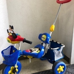 おしゃべりカーゴ 三輪車 ミッキー アイデス