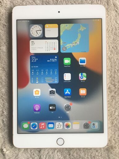 iPad mini4 gold A1550 WI-FI＋cellular ＳＩＭフリー ３２ＧＢ ...