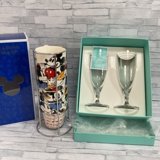 ティファニーペアグラス ミッキータワーマグ 5P 新品