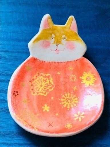 ハンドメイド　柴犬　取り皿