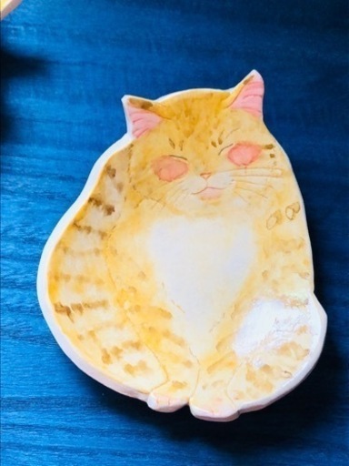 ハンドメイド　猫　茶トラ　取り皿