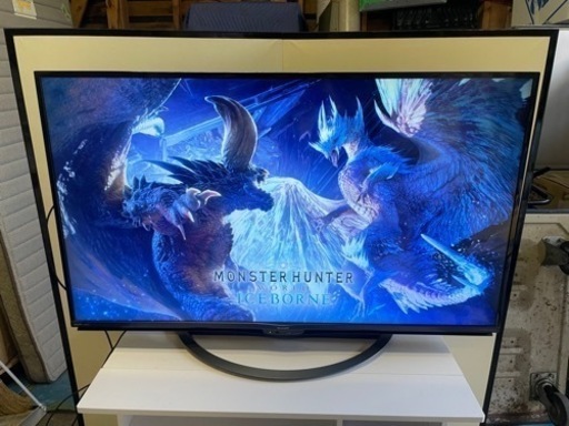 SHARP 4K 液晶カラーテレビ 4T-C50AJ1 50V型 2018年製 リモコン付き 付けHDD録画対応 AQUOS アクオス シャープ WIFI/Youtube/AndroidTV 札幌発 美品