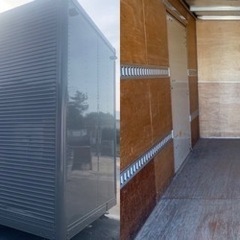 No.627 アルミバン 2ｔ 車 ロング  アルミ 箱 バイク 倉庫 トラック コンテナ 米 保管庫 物置 DIY