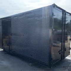 No.626 アルミバン 3ｔ 車  アルミ 箱 バイク 倉庫 トラック コンテナ 米 保管庫 物置 DIY