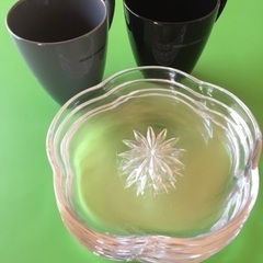 【無料】マグカップ2点とガラス皿4枚セット
