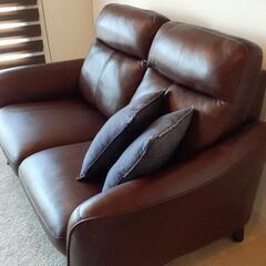 【定価19万 | ほぼ新品】高級本革ソファ | ニトリ最上級グレード アネーロSK (ダークブラウン)