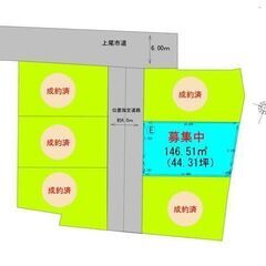 弊社売主！未公開土地。上下水引込済。ブロック積。建築条件なし。広...