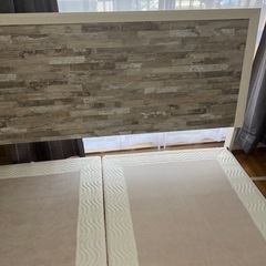 最終値下げ!!!  Ashley キングサイズ　ベッドフレーム　マットレス　セット　7月15日まで