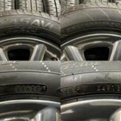 【DUNLOP ENASAVE EC204 175/65R15】夏タイヤ【日産 キューブライダー 純正ホイール 15インチ 5.5J4HPCD100+50】18～19年製 バリ溝(MTB243)クレジットカード QRコード決済可能