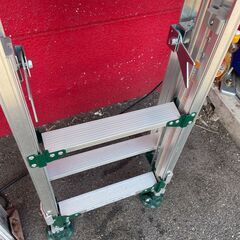 S32　アルインコ　伸縮脚付き2連ハシゴ　綺麗　12-5