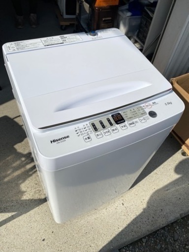 お薦め品‼️分解洗浄済み‼️高年式‼️ハイセンス洗濯機5.5kg2021年