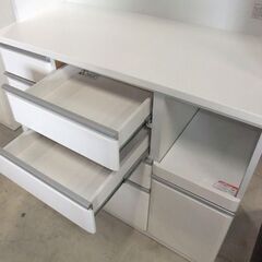 レンジボード キッチン収納 食器棚 幅120cm エナメルホワイト 札幌市東区 新道東店
