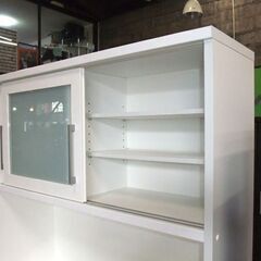 レンジボード キッチン収納 食器棚 幅120cm エナメルホワイト 札幌市東区 新道東店