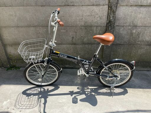 折り畳み自転車　切り替え付き　黒　オシャレ　20インチ