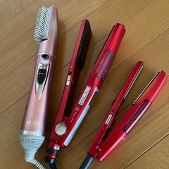 ヘアーアイロン2台とカールドライヤー