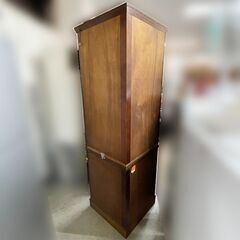 karimoku/カリモク コーナーキャビネット ライトブラウン 高さ180cm 飾り棚 コレクションボード 札幌東区