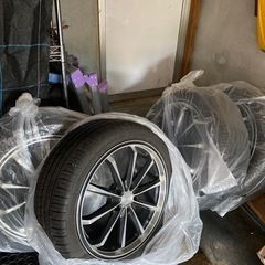 19インチアルミセット タイヤ走行少 245/40r19
