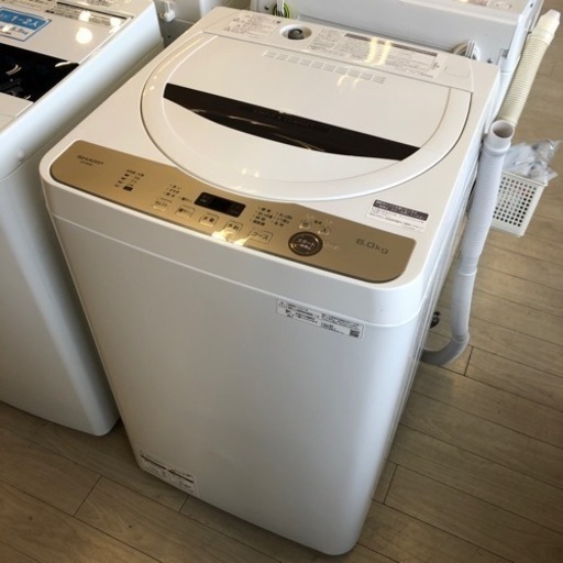 【6ヶ月安心保証付き】SHARP 全自動洗濯機　2021年製