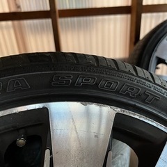 17インチタイヤアルミPCD100-希少極美品✨オールドセリーヌ トリオンフ ロゴ 折財布 赤