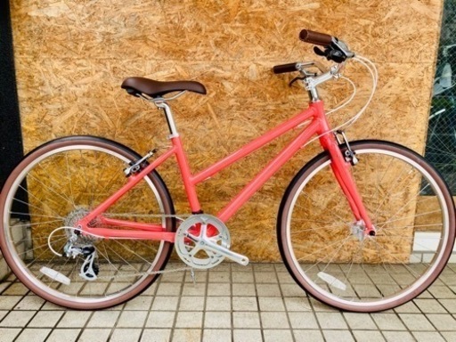 【未使用品】RITEWAY PASTURE ライトウェイ　パスチャー 街乗りお洒落クロスバイク グロスサクラレッド