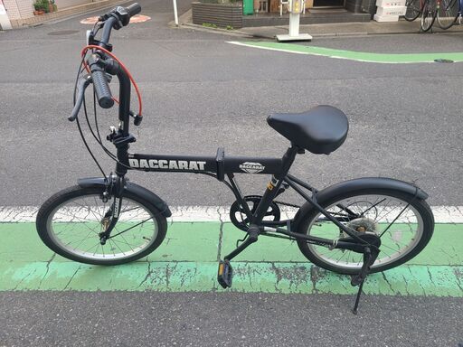 シマノ　DACCARAT　折りたたみ自転車　 6段変速ギア　取説付き　ブラック　G154